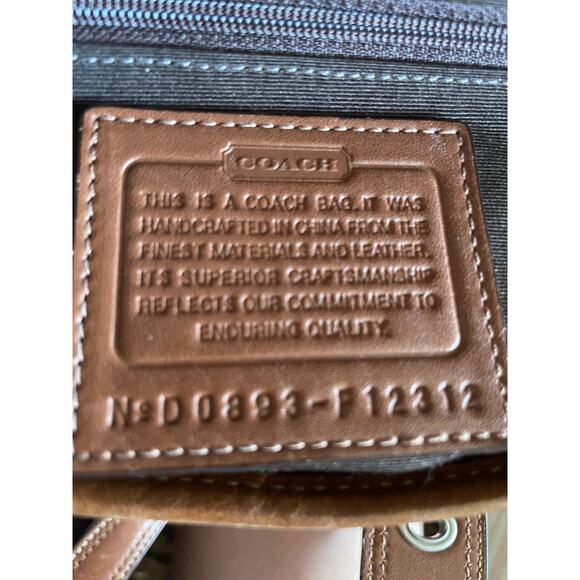 Coach SOHO Signature C Canvas Leather brown Shoulder bag HandBag F12312 - Picture 10 of 10